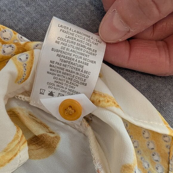 Rachel Zoe Starfish Seashell Women's Shirt Casual Long Sleeve - Size S - Picture 5 of 9